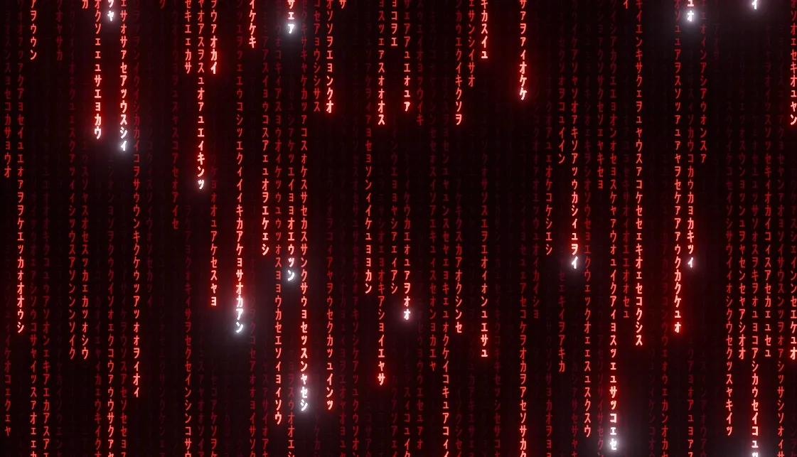 Digital Rain Wallpaper in Blender