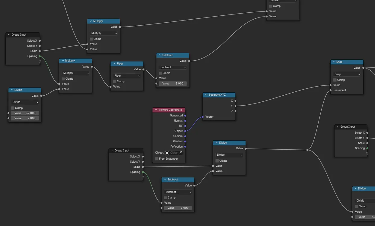 Some shader-nodes used.